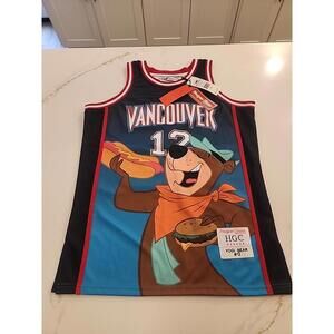 Vancouver Yogi Bear Teal Headgear Classics Nostalgia Jersey Men’s Size Medium